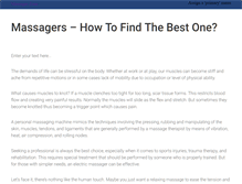 Tablet Screenshot of massagerzone.com